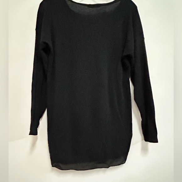 M Made in Italy Cotton Sweater with Silk Trim - Picture 4 of 10